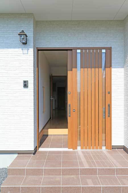 太田市新築平屋引戸玄関